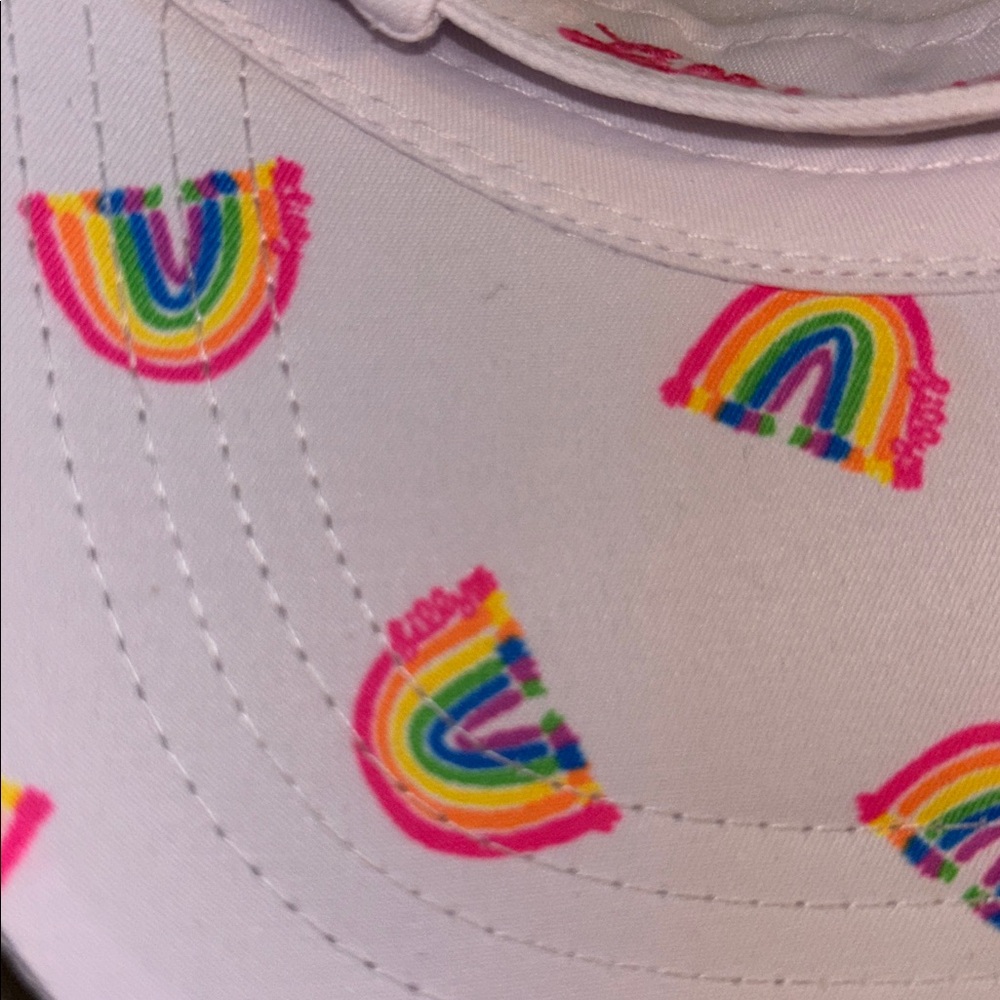 LILLY PULITZER RUN AROUND RAINBOW HAT PRIDE PALETTE NWT - Picture 4 of 4